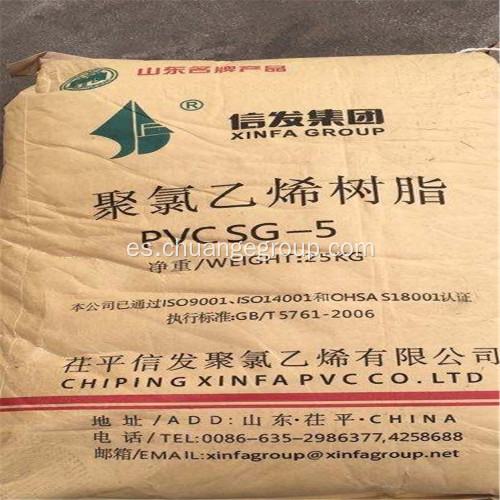 Resina de PVC SG5 de la marca Xinfa para ventana de PVC